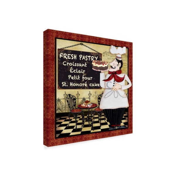 Jean Plout 'Bistro Chef 3' Canvas Art,14x14